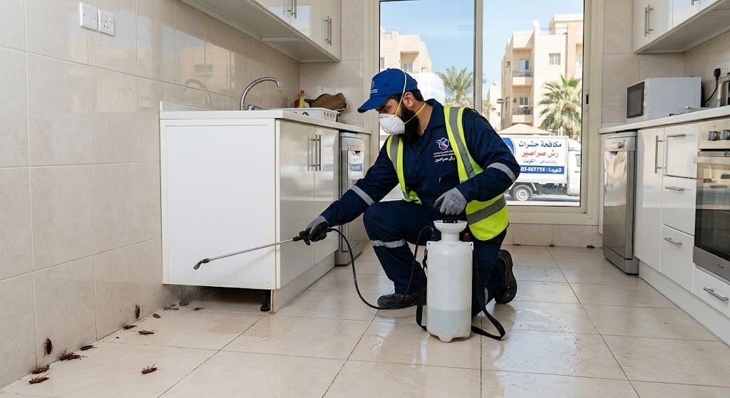 مكافحة حشرات رش صراصير ونمل وبق بالكويت بأسعار مناسبة ونتائج سريعة